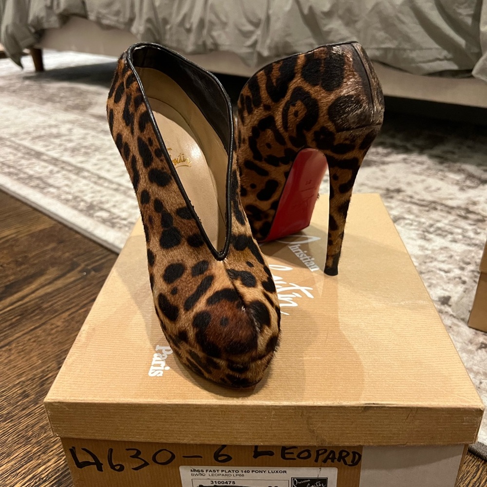 Leopard Pony Hair Christian Louboutin